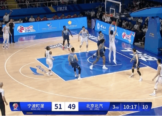 北京男篮17-3攻势反超比分 宁波双外援进攻反而受阻
