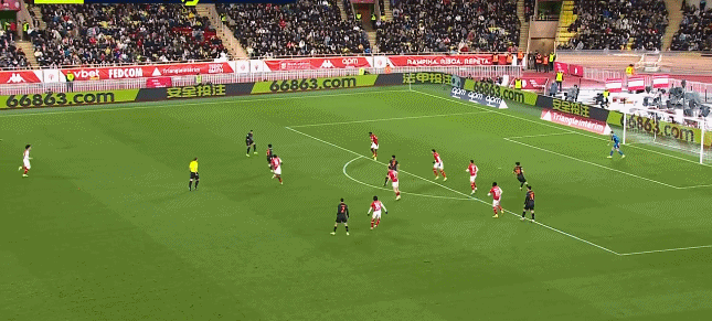 法甲比赛报道：摩纳哥0-0 巴黎圣日耳曼本耶德尔进球被判无效