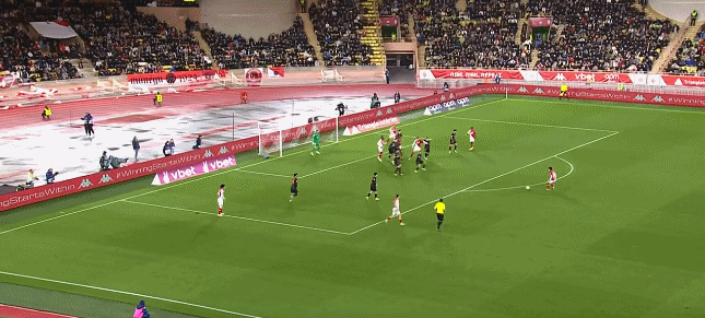 法甲比赛报道：摩纳哥0-0 巴黎圣日耳曼本耶德尔进球被判无效