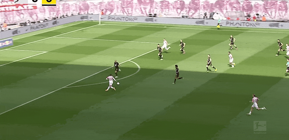 德甲半场：奥彭达抢球破门 塞斯科补时破门 RB莱比锡暂时2-1多特蒙德