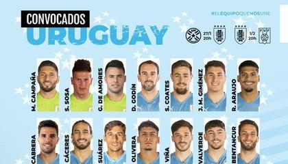 乌拉圭公布世预赛大名单：苏亚雷斯、卡瓦尼在列