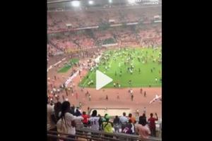 无缘世界杯后尼日利亚球迷冲入球场引发骚乱 警方动用催泪瓦斯