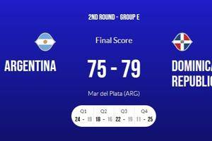 时代终结！阿根廷男篮憾负多米尼加无缘世界杯 上届赛事获亚军