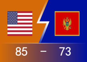 🏀男篮世界杯：有惊无险！里夫斯关键时刻救主 美国85-73力克黑山