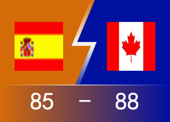 🏀西班牙全队9分钟怒得5分 加拿大末节落后12分惊天逆转西班牙