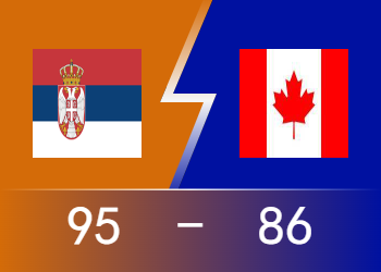 男篮世界杯：博格丹23分&巴雷特23分 塞尔维亚95-86大胜加拿大时隔9年重返决赛！