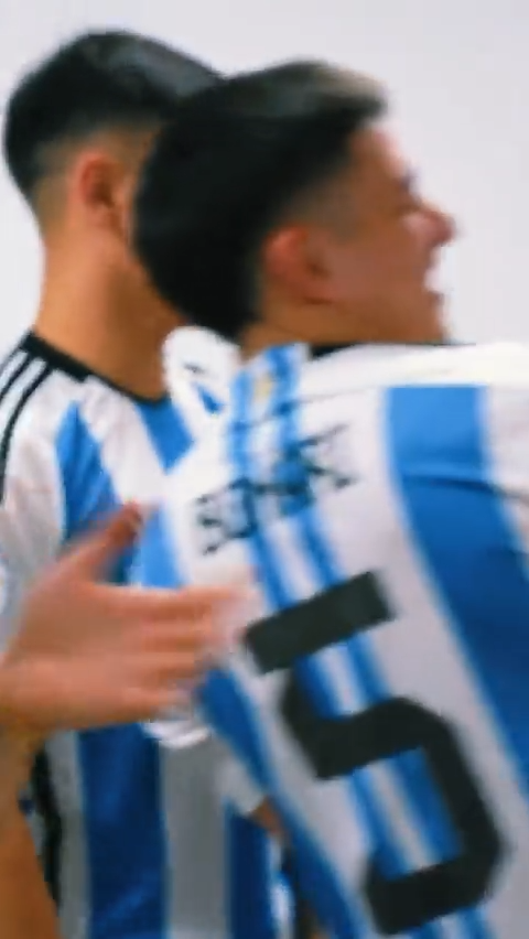 阿根廷队发布球员个人照拍摄幕后花絮