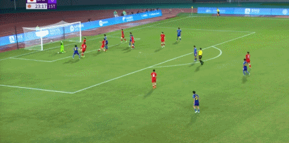 ⚡中国香港球员失误送乌龙助攻 日本队1-0领先