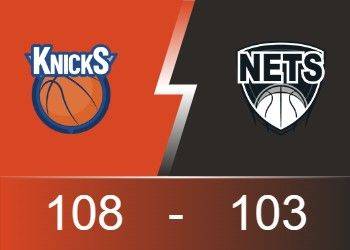 NBA战报：布伦森30+4 兰德尔30+9+7 尼克斯108-103篮网