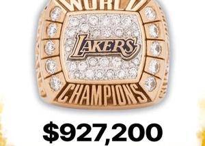 🥇科比送给父亲的2000年冠军戒指以92.7万美元成交 NBA历史最高