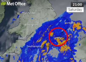 ⛈️北伦敦德比将雨战？英国气象局：南部将迎暴雨 部分交通受影响