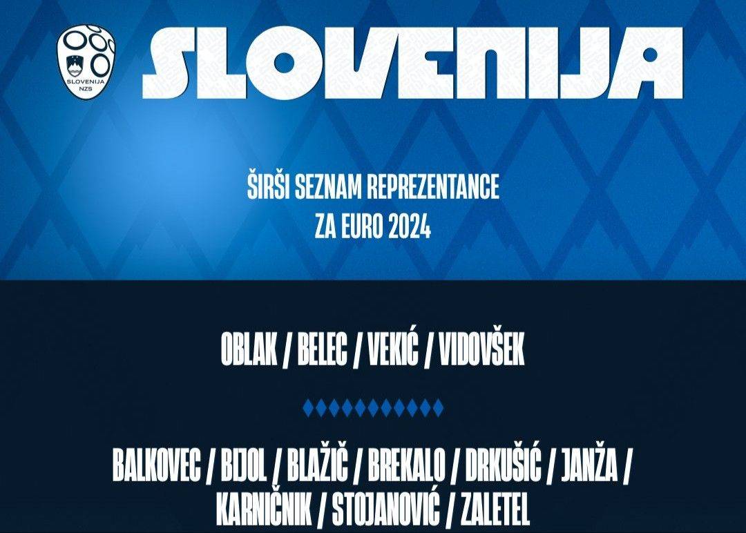 斯洛文尼亚欧洲杯初选名单：塞斯科、奥布拉克入选 老将伊利契奇在列
