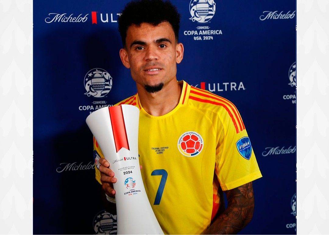 官方：迪亚兹当选哥伦比亚vs哥斯达黎加一战最佳球员